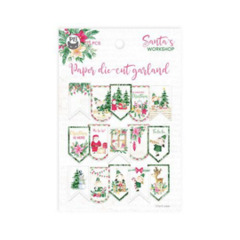 Piatek13 - Paper die cut garland Santa‘s workshop 15St P13-SAN-32