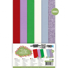AD-4K-10035 Linen Cardstock Pack - Amy Design - Tulip Dreams - 4K