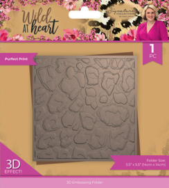 Wild at Heart 3D Embossing Folder Purfect Print (SIG-WAH-3D-EF5-PUP)