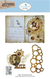 2365 ECD - Art Journal Specials - Beautifully Worn - Die All Around Circles