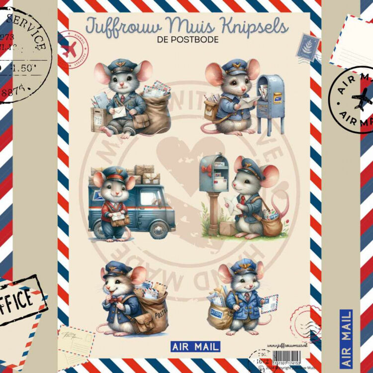 Knipvel - Juffrouw Muis - De postbode