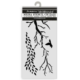 KSTDL106 Stamperia - Create Happiness - Dewdrops - Thick Stencil 12x25cm - Branches