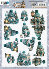 CD12377 3D Cutting Sheet - Berries Beauties - Gnomie Holidays - Emerald