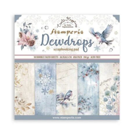SBBS119 Stamperia - Create Happiness - Dewdrops - 8x8 Inch Paper Pack
