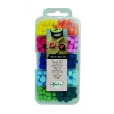 Wax Flowers Box Bright Colors (10pcs) (72497)