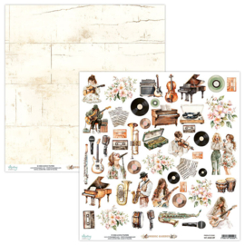 09 Mintay - Music Garden - 12x12 Inch Element Paper