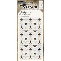 THS111 Shifter Stars Layered Stencil 4.125"X8.5" - Tim Holtz