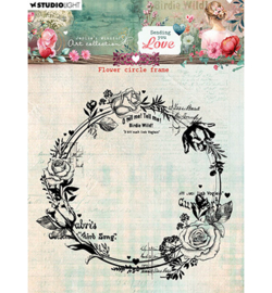 JMA-SYL-STAMP796 - Flower Circle Frame Sending You Love nr.796