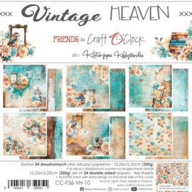 CC-F36-VH-10 Craft O Clock Set of Papers 15x15 cm Vintage Heaven