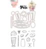 KJ-MBKJ-SCD11 - KJ Stamp & Cutting Die, Complete Pets Sweet table Missees nr.11