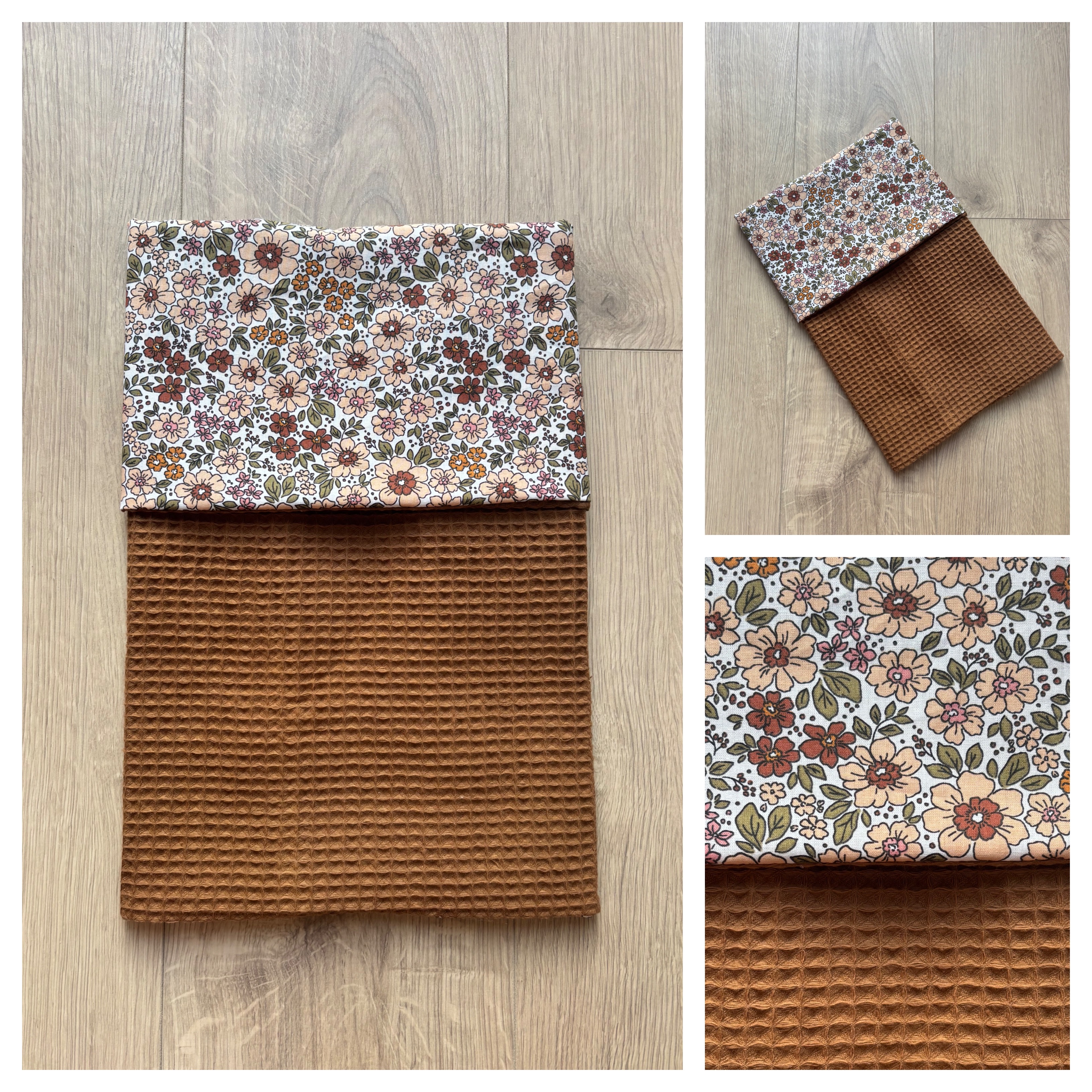 Dekentje - Cognac / Autumn Bloom
