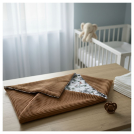 Wikkeldeken - Cognac / Safari