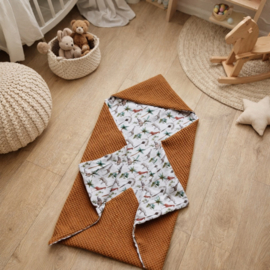 Wikkeldeken - Cognac / Safari