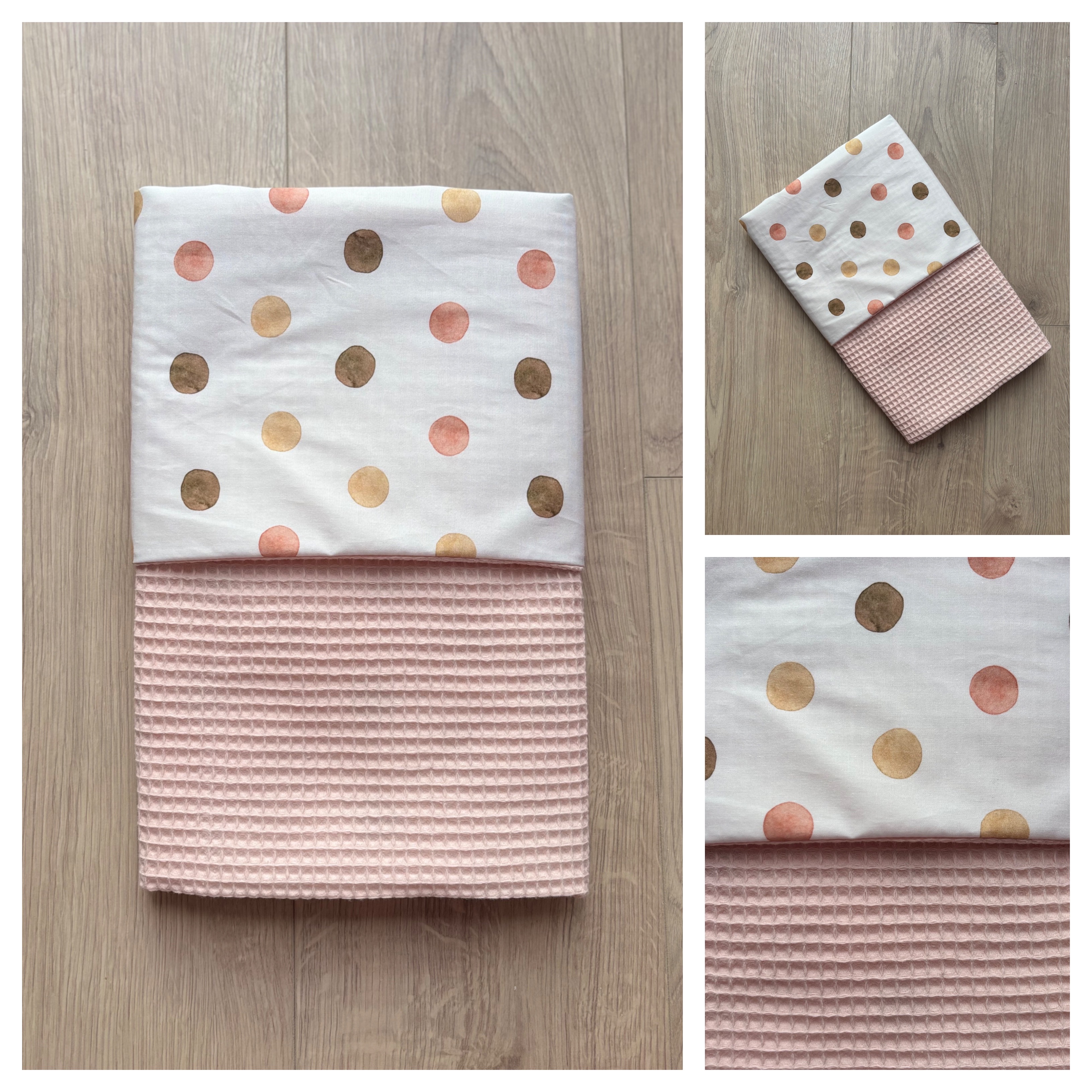 Dekentje - Dusty Salmon / Watercolor Dots