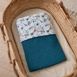 Dekentje - Petrol / Safari