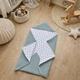 Wikkeldeken - Oud Groen / Dots