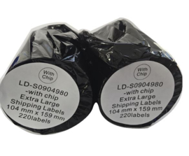 Dymo 5XL Compatible Labels (104 mm x 159 mm, 220 etiketten per rol, wit & permanent)