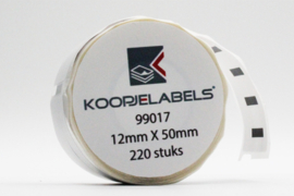 Dymo 99017 / S0722460 compatible adreslabel, 50 x 12mm, 220 labels per rol