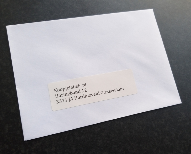 Adreslabels laten printen? adresstickers nodig? (Kies eigen lettertype:: Lettertype 1: