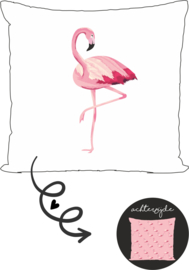 Buitenkussen Flamingo