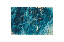 Inductieplaat beschermer | marble blauw