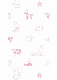 Nijntje behang Animals roze WP-506