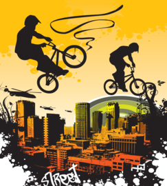 Dimex fotobehang fietscross 0326