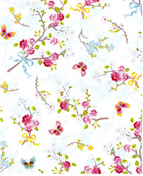 Eijffinger Pip Studio IIII behang 375070 Chinese Rose White