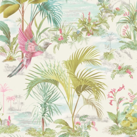 Eijffinger Pip Studio 5 behang 300140 Palm Scene wit