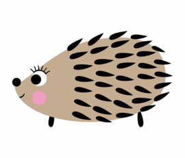 Fabs world 8007 A-B hedgehog poster behang egel