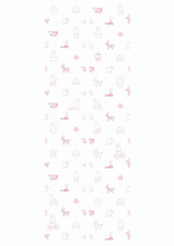 Nijntje behang Animals roze WP-506