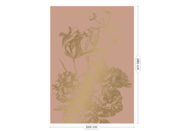 Kek goud gegraveerde bloemen MW-022 MW-023 MW-024