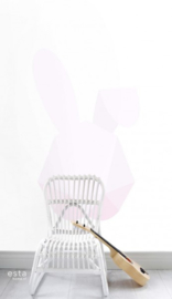PhotowallXL origami bunny 158855 roze konijn