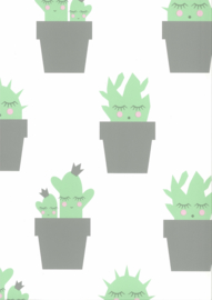 Fabs world 67102-2 behang met cactus