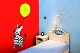 Zebra with a Yellow Balloon 5080 A/B Sweet Collection