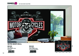 Dimex fotobehang biker skelet MS-5-2125