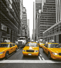 Dimex fotobehang gele taxi 0008
