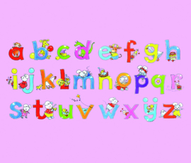 Alphabet Pink 5004 A/B Sweet Collection