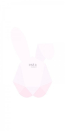 PhotowallXL origami bunny 158855 roze konijn