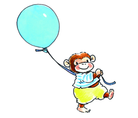 Monkey With a Balloon 5001 A/B Sweet Collection