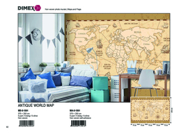 Dimex fotobehang  wereldkaart MS-5-1501