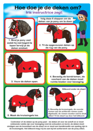 Crafty pony fleecedeken rood