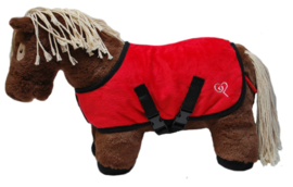 Crafty pony fleecedeken rood