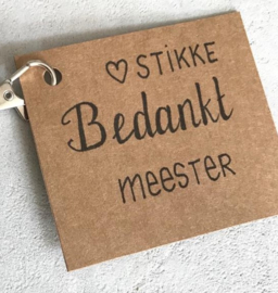 sleutelhanger top-meester groen