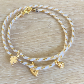Wikkelarmband "geluk, hoop en liefde"