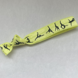 Elastisch armbandje turnen neon geel