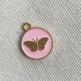 Bedel vlinder roze