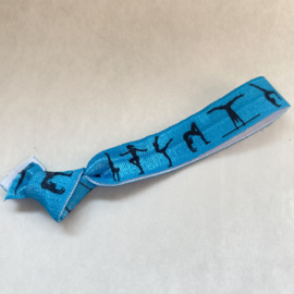 elastisch armbandje turnen blauw