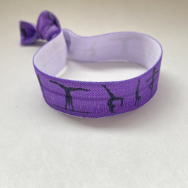 Elastisch Armbandje turnen paars