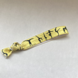 Elastisch armbandje turnen geel